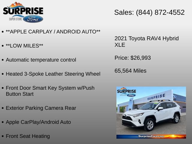 Used 2021 Toyota RAV4 XLE w/ Convenience Package AWD/4WD image 12