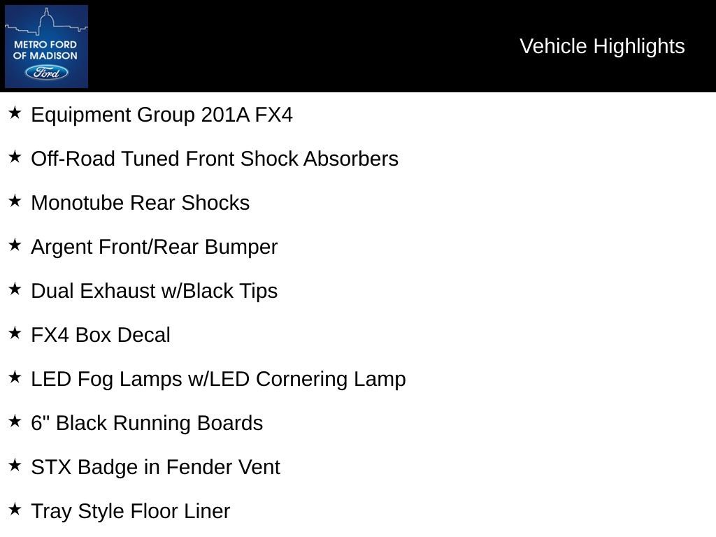 New 2025 Ford F150 STX w/ Equipment Group 201A FX4 image 4