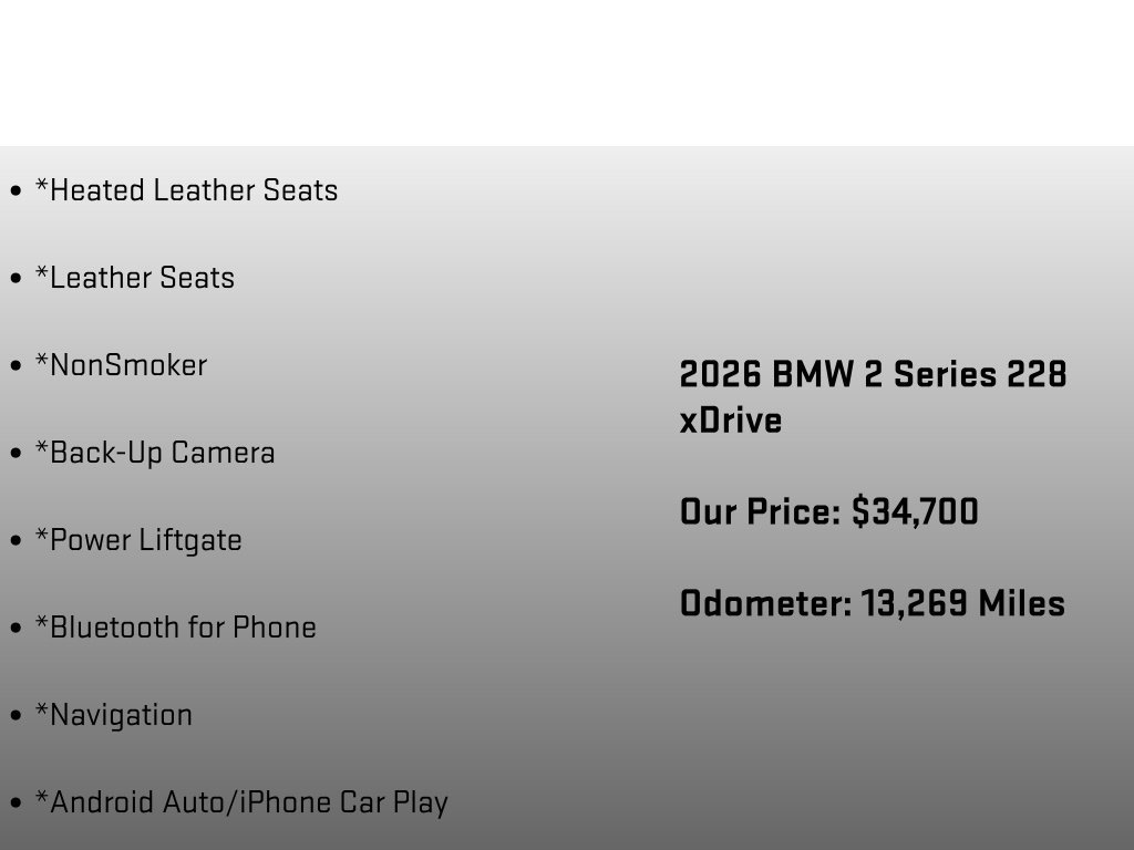 Used 2026 BMW 228i xDrive w/ Premium Package AWD/4WD image 12