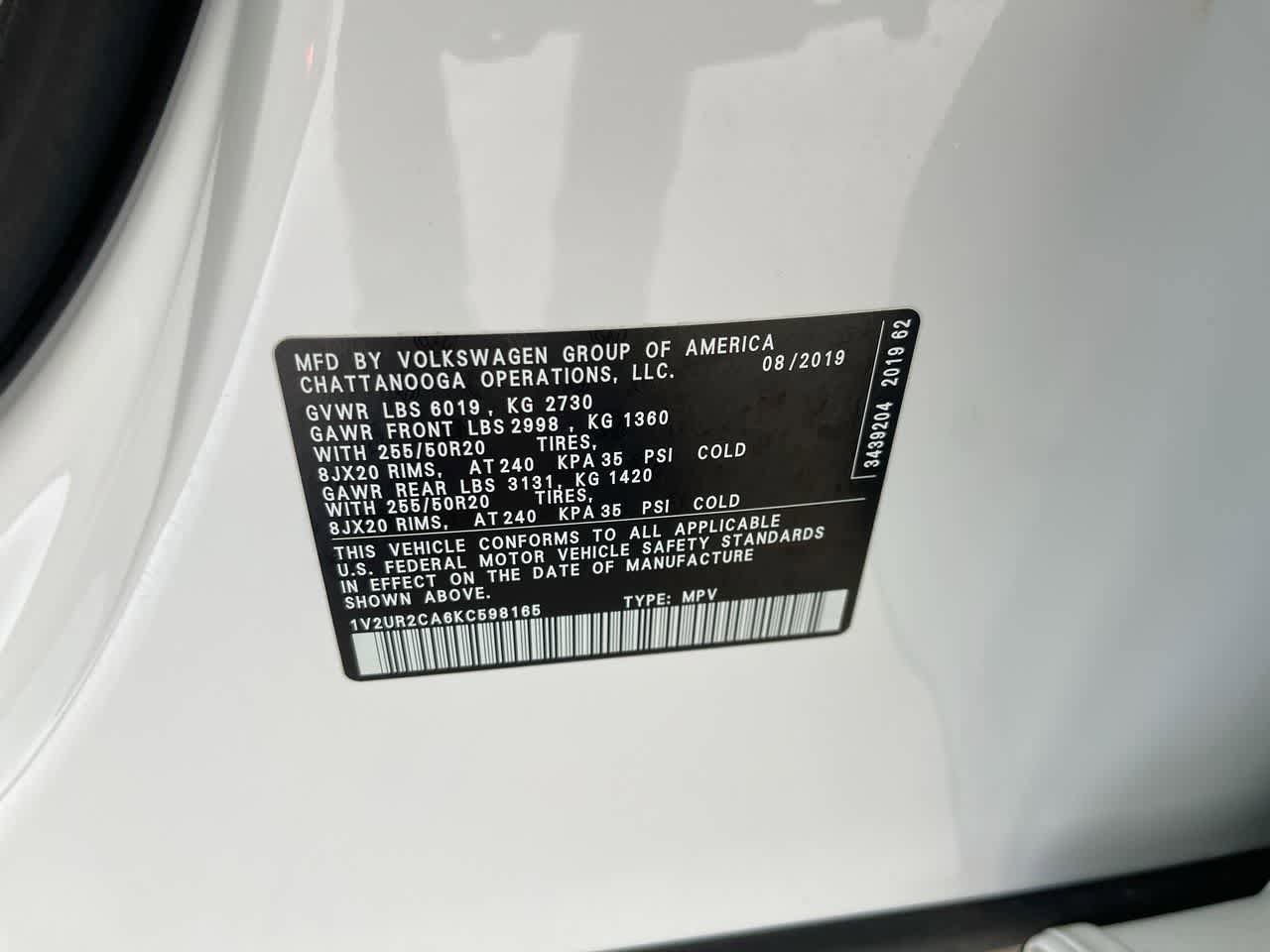 Used 2019 Volkswagen Atlas SE w/ Panoramic Sunroof Package AWD/4WD image 28