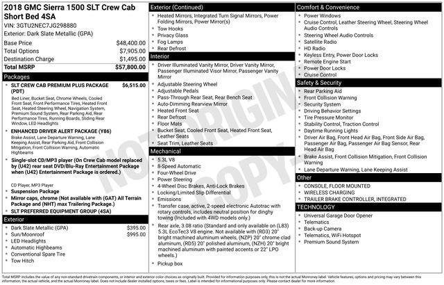 Used 2018 GMC Sierra 1500 SLT image 3