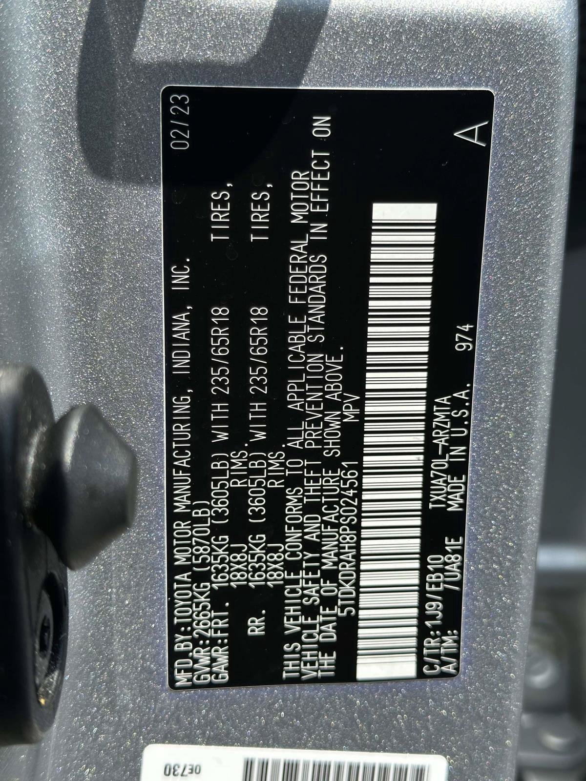 Used 2023 Toyota Highlander XLE FWD image 30
