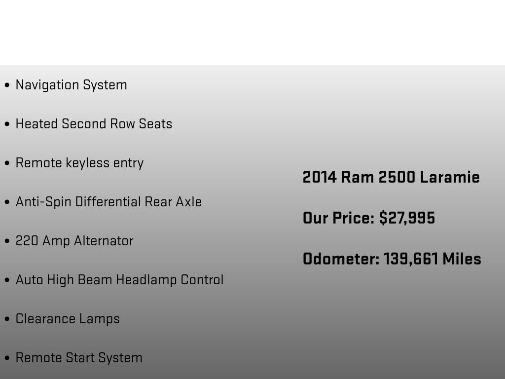 Used 2014 RAM 2500 Laramie w/ Convenience Group AWD/4WD image 18