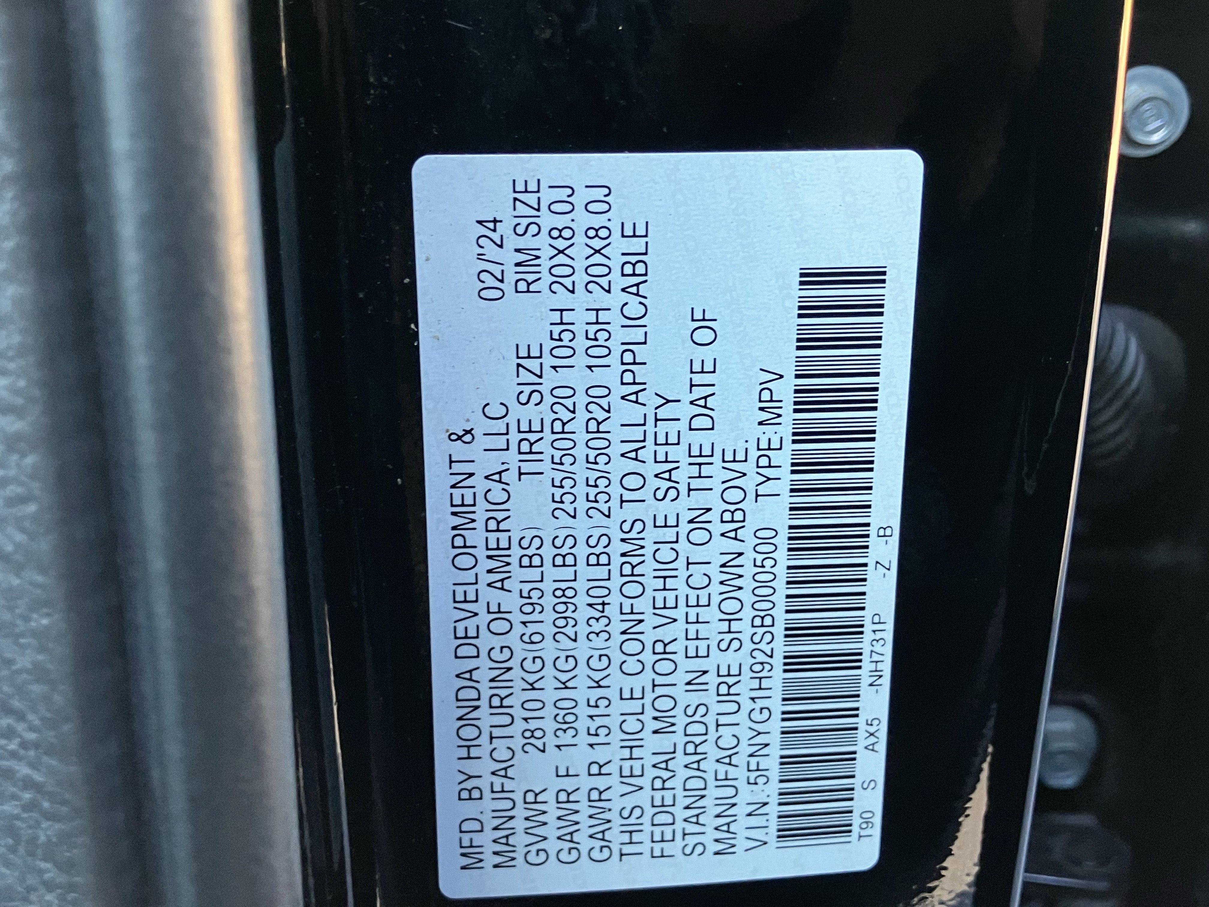 Certified 2025 Honda Pilot Black Edition image 41