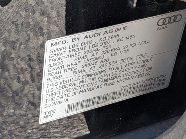 Used 2017 Audi Q7 3.0T Premium Plus w/ Premium Plus Package image 29