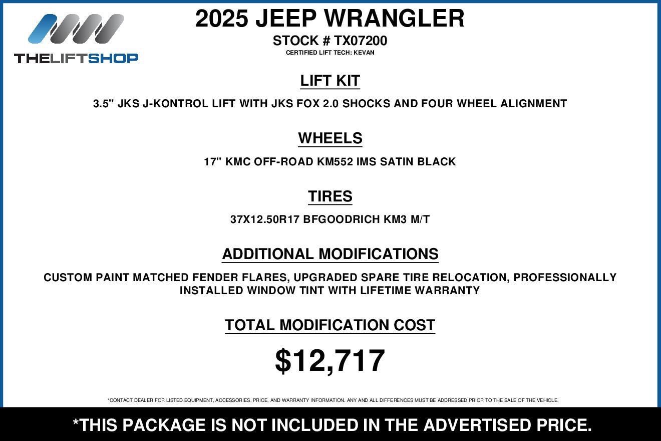 Used 2025 Jeep Wrangler Sport S image 2