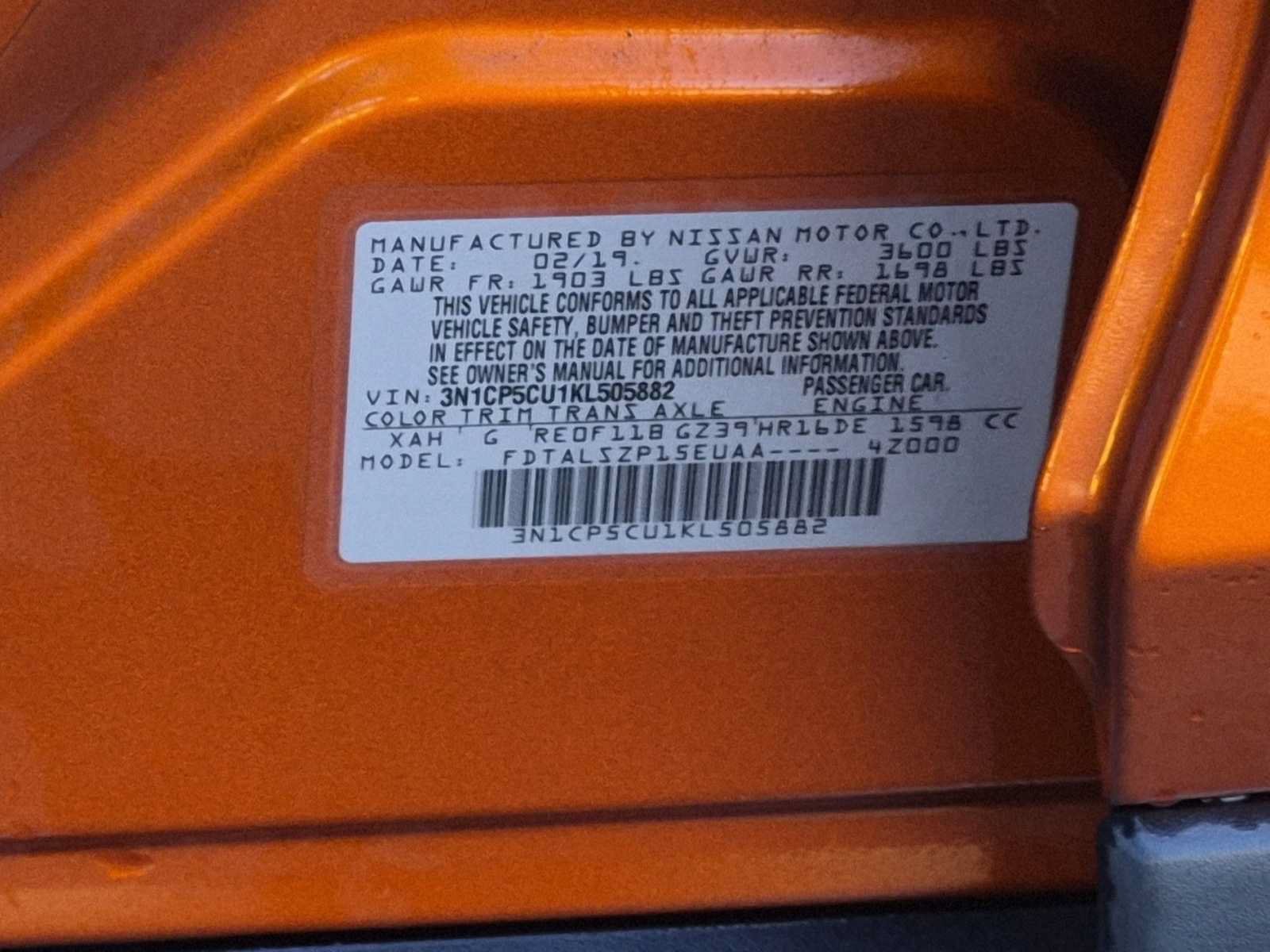 Used 2019 Nissan Kicks SV FWD image 31