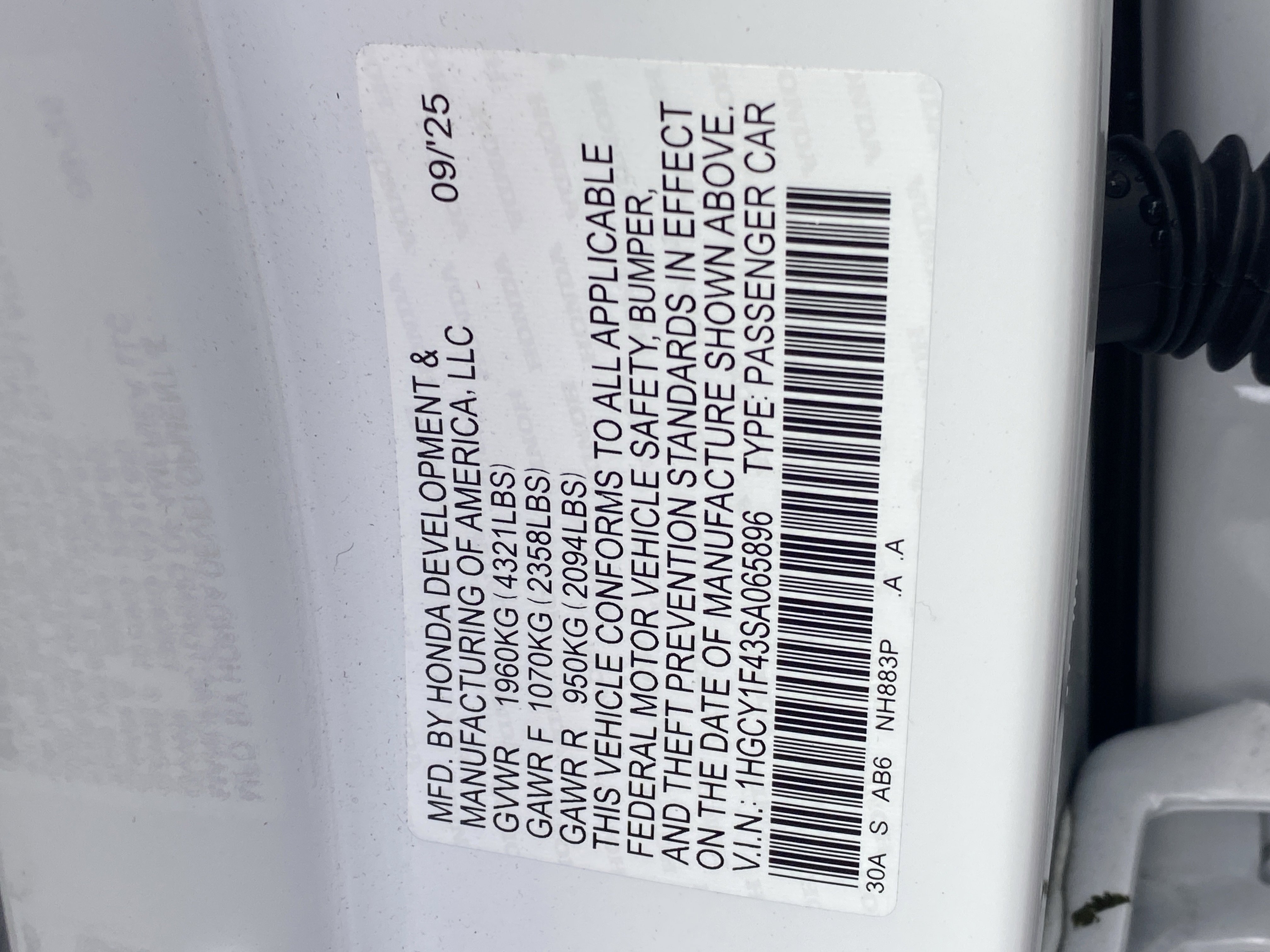 Certified 2025 Honda Accord SE image 30