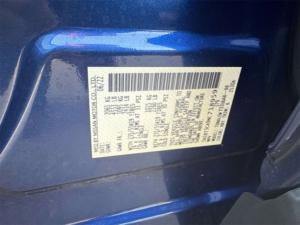 Used 2022 Nissan Rogue SL w/ SL Premium Package image 27