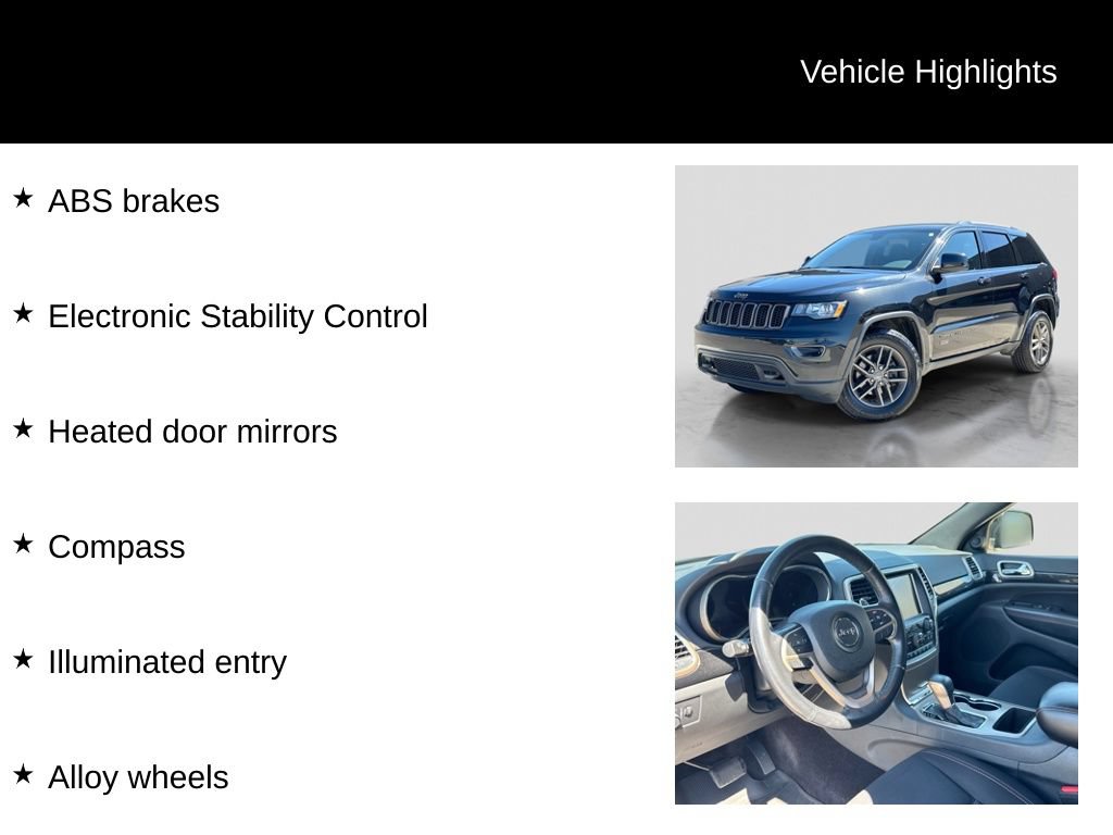 Used 2016 Jeep Grand Cherokee Laredo 75th Anniversary AWD/4WD image 11