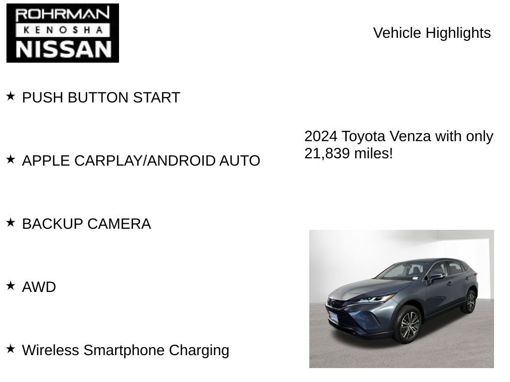 Used 2024 Toyota Venza LE image 7