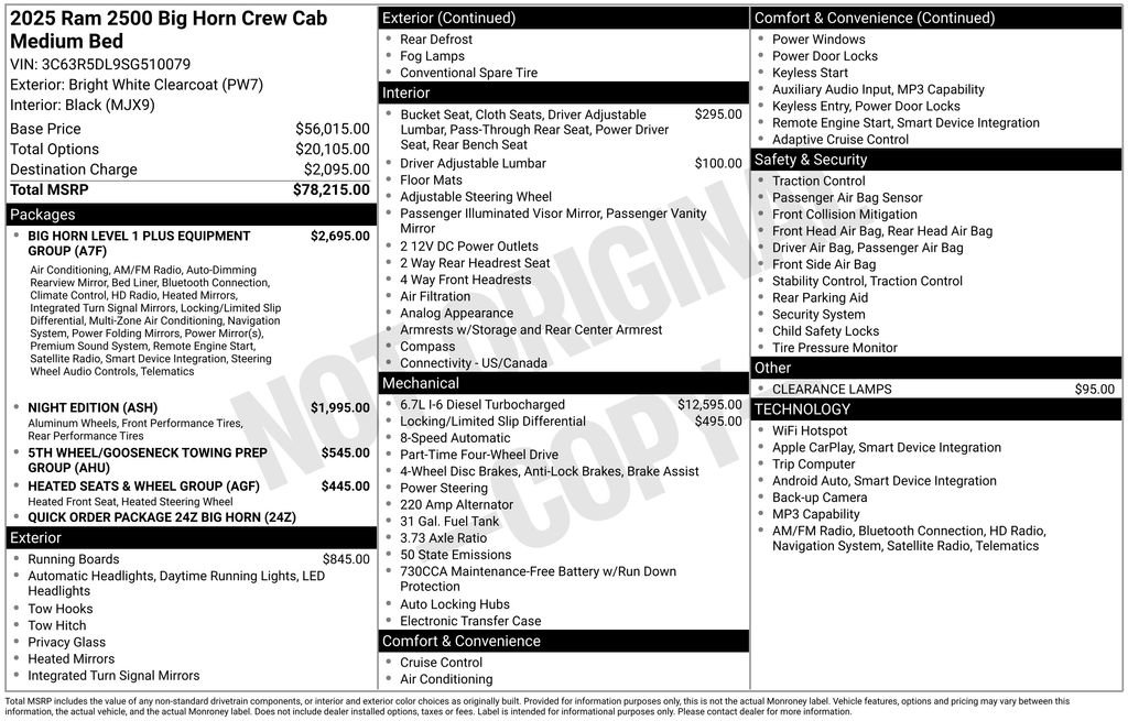 Certified 2025 RAM 2500 Big Horn AWD/4WD image 27