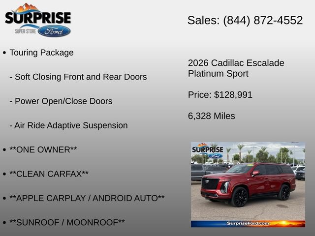 Used 2026 Cadillac Escalade Platinum Sport w/ LPO, ONYX Package AWD/4WD image 36