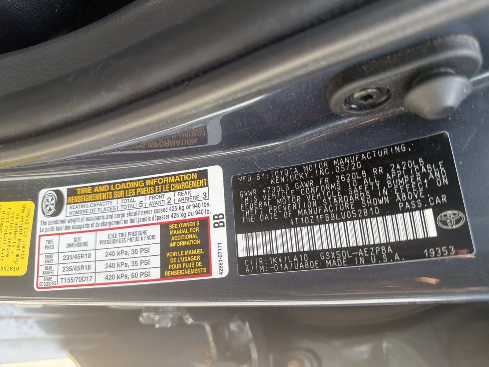 Used 2020 Toyota Avalon Limited w/ Advanced Safety Package FWD image 28