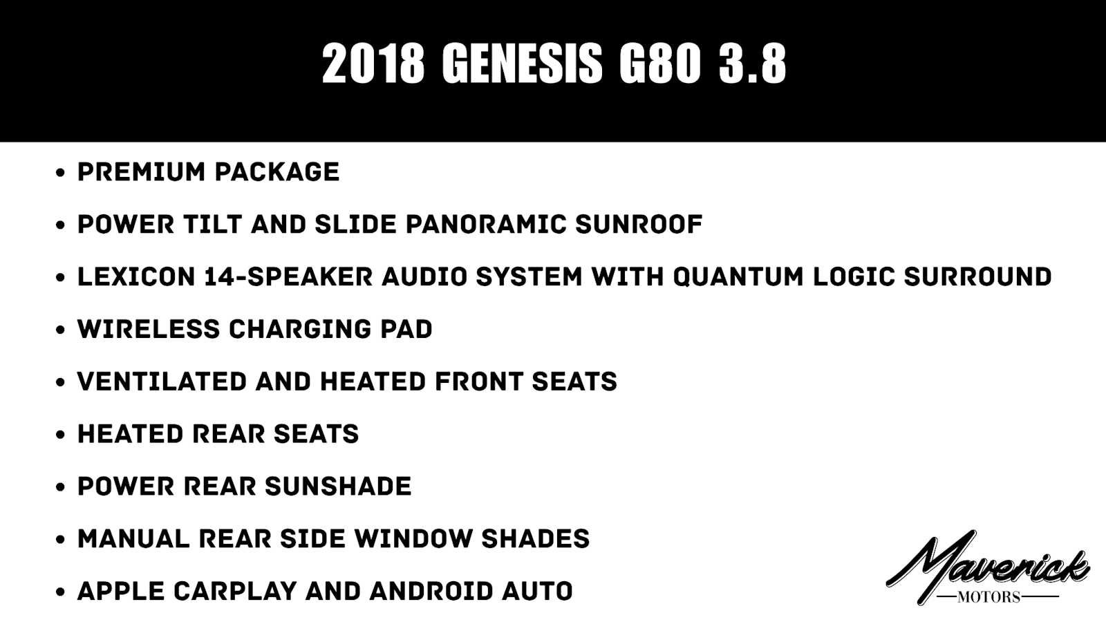 Used 2018 Genesis G80 3.8 w/ Option Group 02 RWD image 2