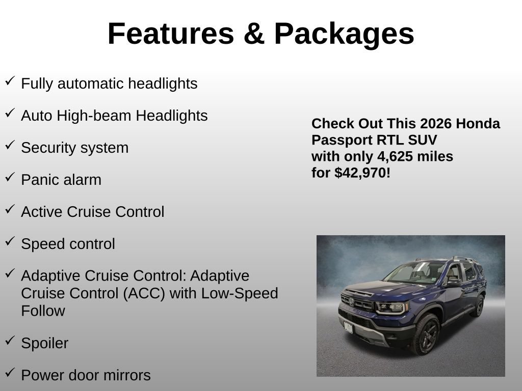 Used 2026 Honda Passport RTL image 20
