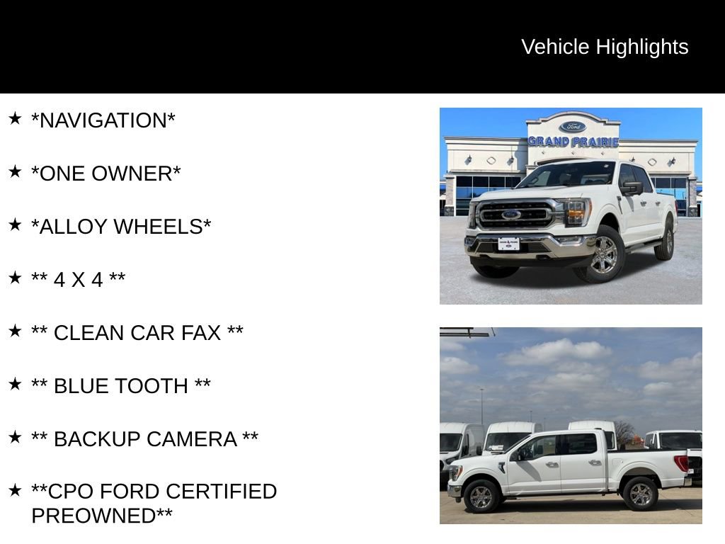 Certified 2022 Ford F150 XLT w/ Equipment Group 302A High image 4