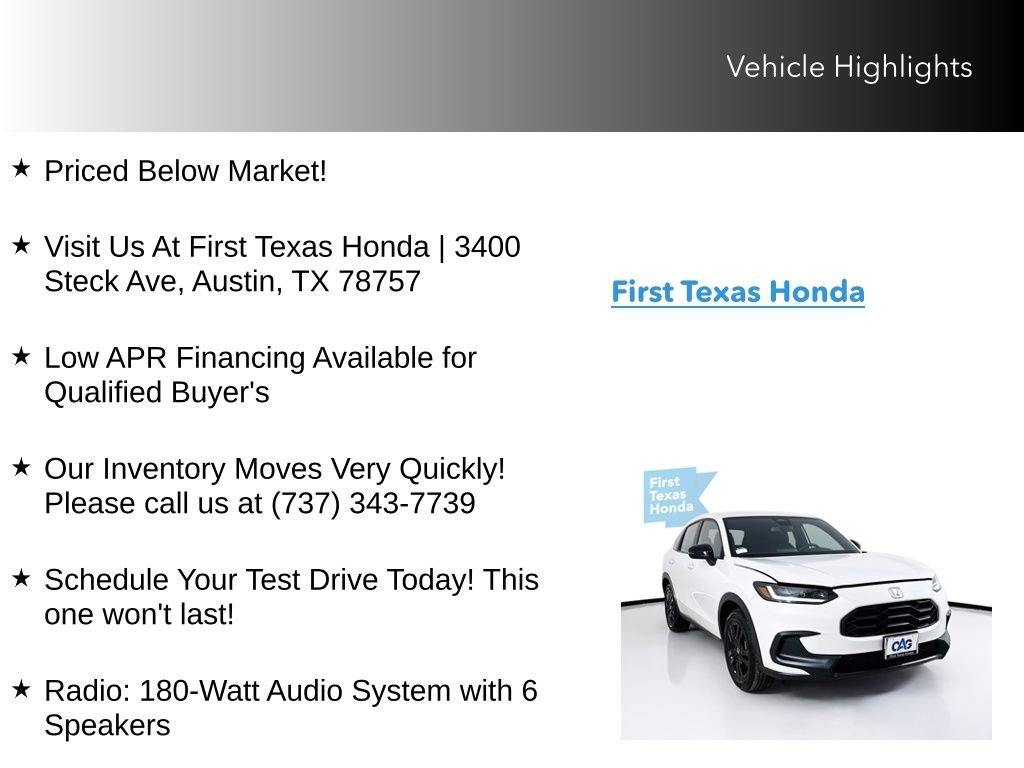Used 2026 Honda HR-V Sport image 9