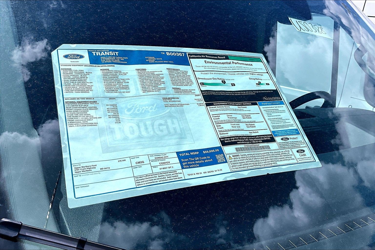 New 2026 Ford Transit 350 148 High Roof Extended w/ Load Area Protection Package RWD image 13