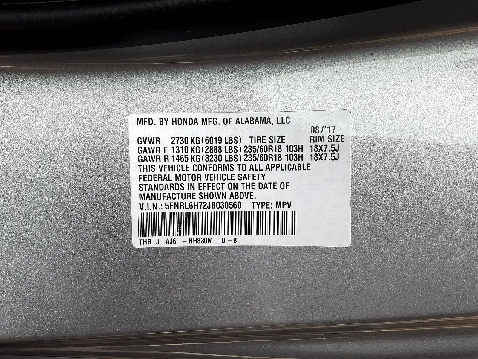 Used 2018 Honda Odyssey EX-L image 19