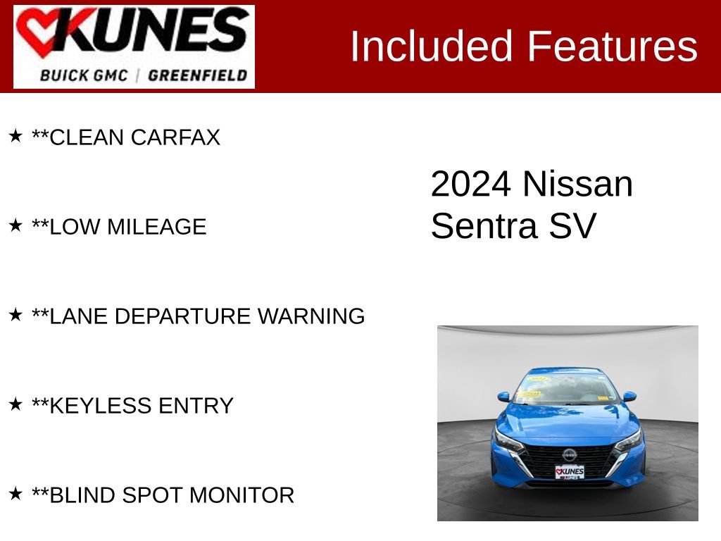 Used 2024 Nissan Sentra SV FWD image 3