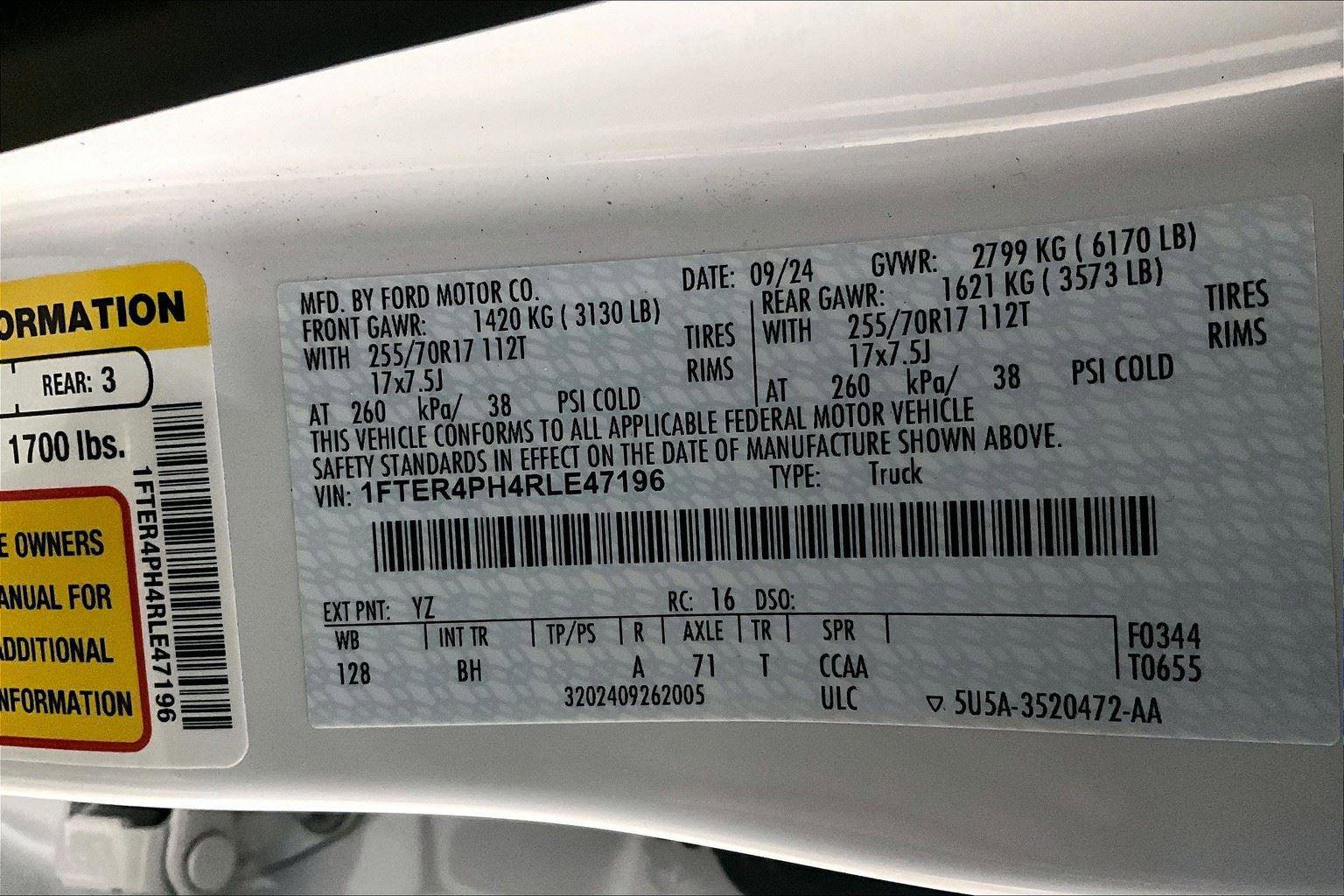 Used 2024 Ford Ranger XL w/ Trailer Tow Package image 33