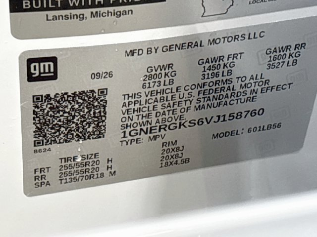 New 2027 Chevrolet Traverse LT w/ LPO, Floor Liner Package FWD image 27