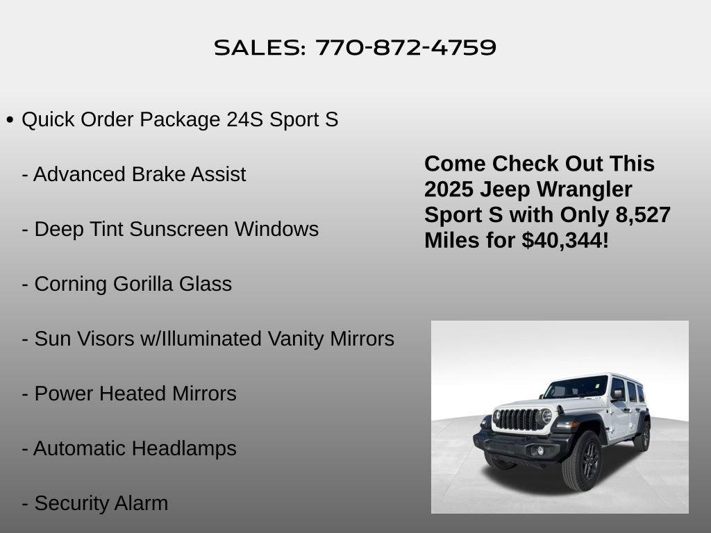 Used 2025 Jeep Wrangler Sport S image 5