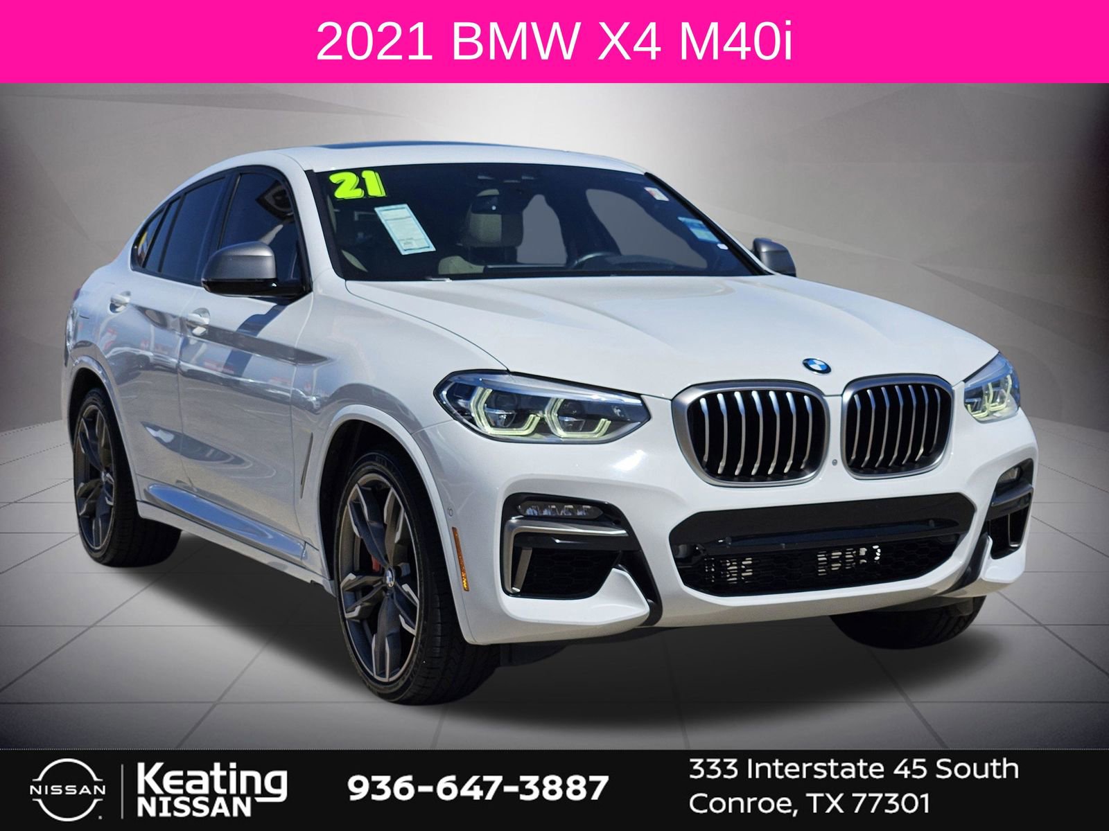 Used 2021 BMW X4 M40i w/ Executive Package image 1