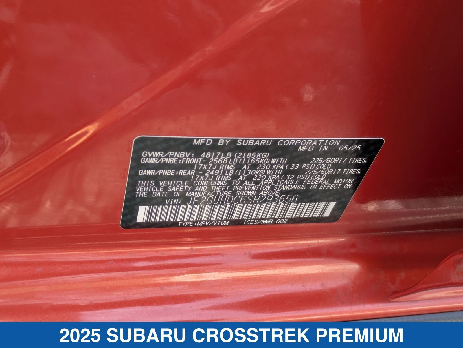 Certified 2025 Subaru Crosstrek 2.0i Premium image 37