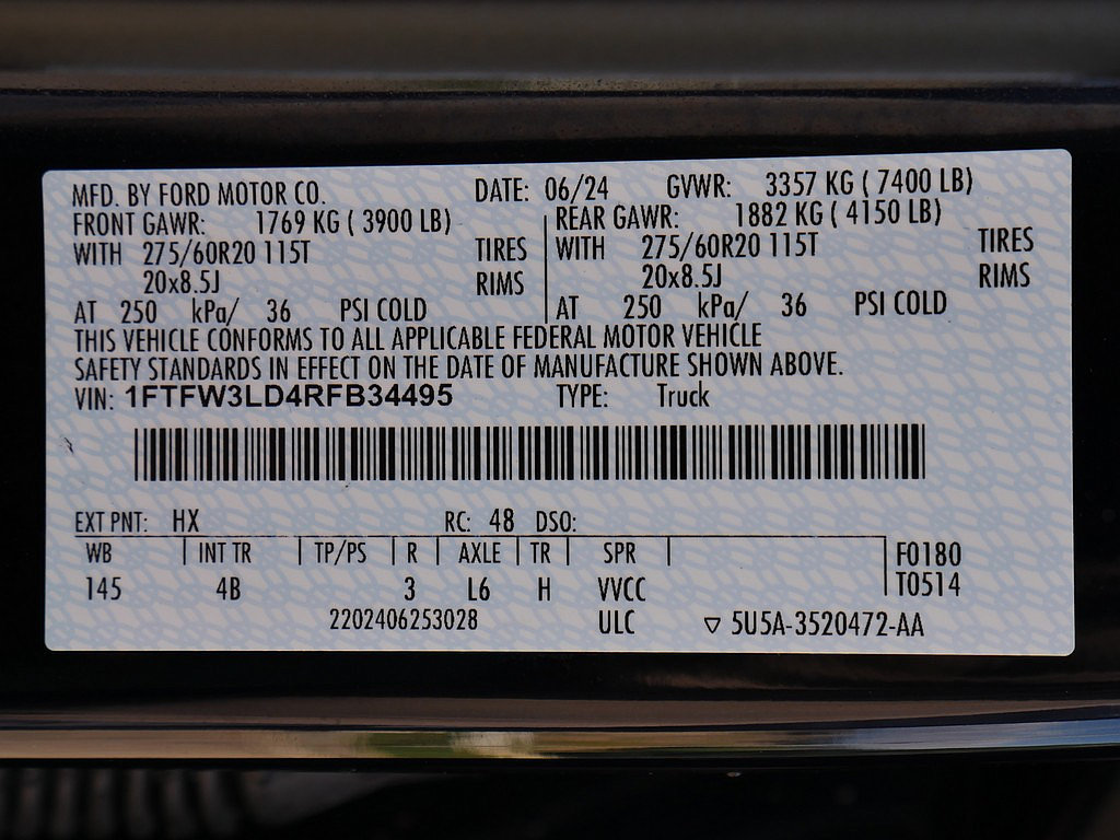 Used 2024 Ford F150 XLT w/ Equipment Group 303A High AWD/4WD image 75