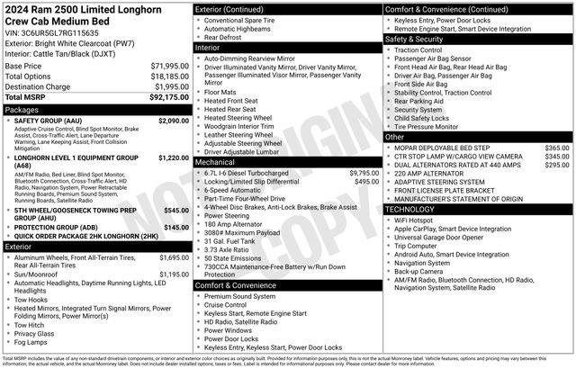 Used 2024 RAM 2500 Limited w/ Safety Group AWD/4WD image 8