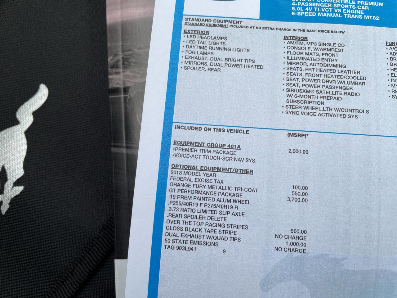 Used 2018 Ford Mustang GT Premium w/ GT Performance Package image 2