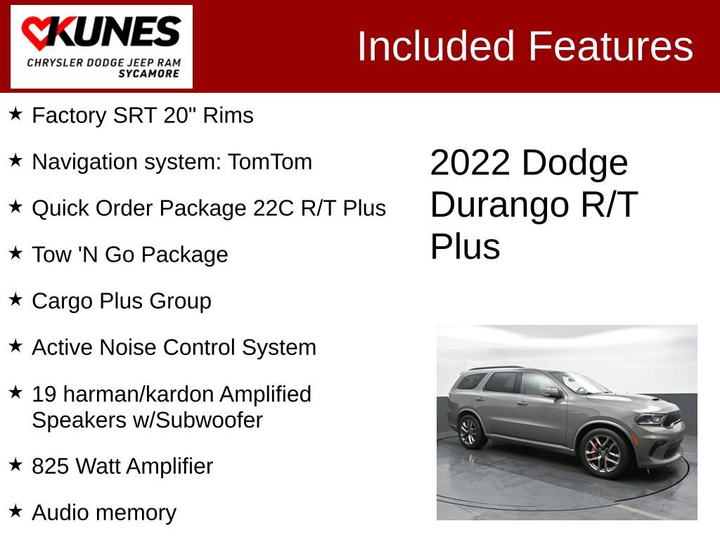 Used 2022 Dodge Durango R/T w/ Tow 'N Go Package AWD/4WD image 3