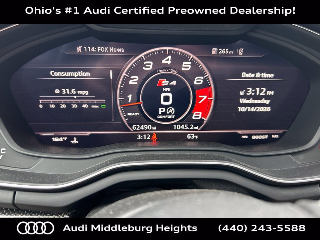 Used 2018 Audi S4 Premium Plus w/ Navigation Package AWD/4WD image 5