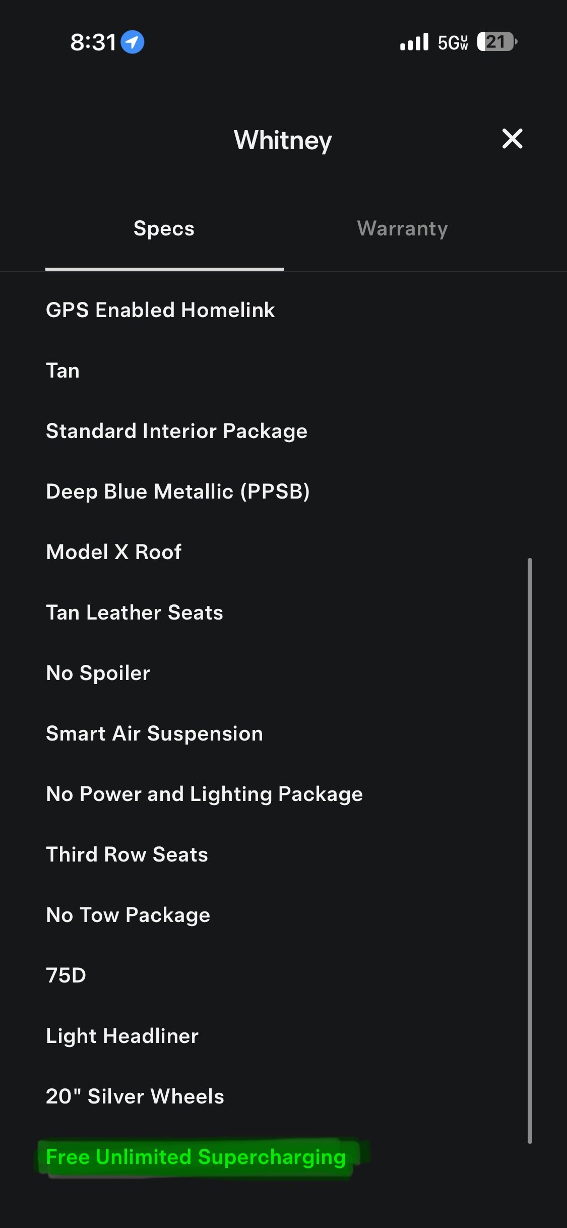 Used 2017 Tesla Model X 75D image 2