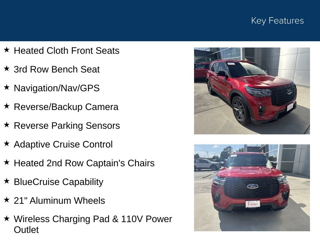 Used 2025 Ford Explorer ST-Line w/ Premium Package RWD image 35