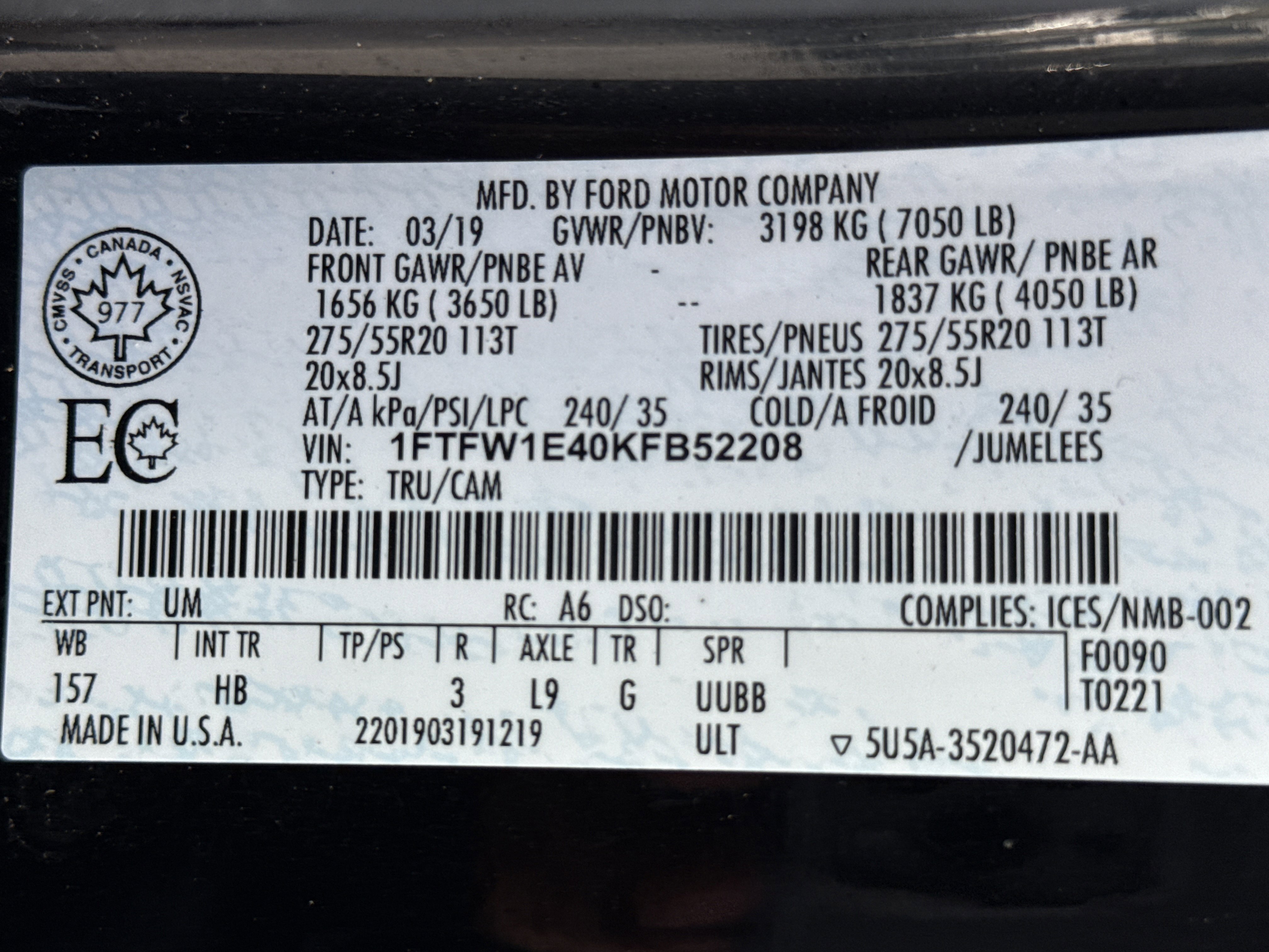 Used 2019 Ford F150 Lariat w/ Equipment Group 502A Luxury image 33