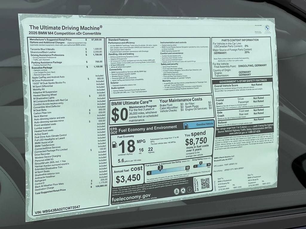New 2026 BMW M4 xDrive Competition image 26