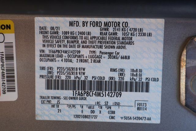 Used 2021 Ford Mustang GT w/ Equipment Group 301A image 32