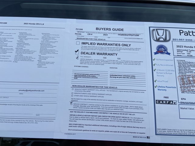 Used 2023 Honda CR-V LX image 5