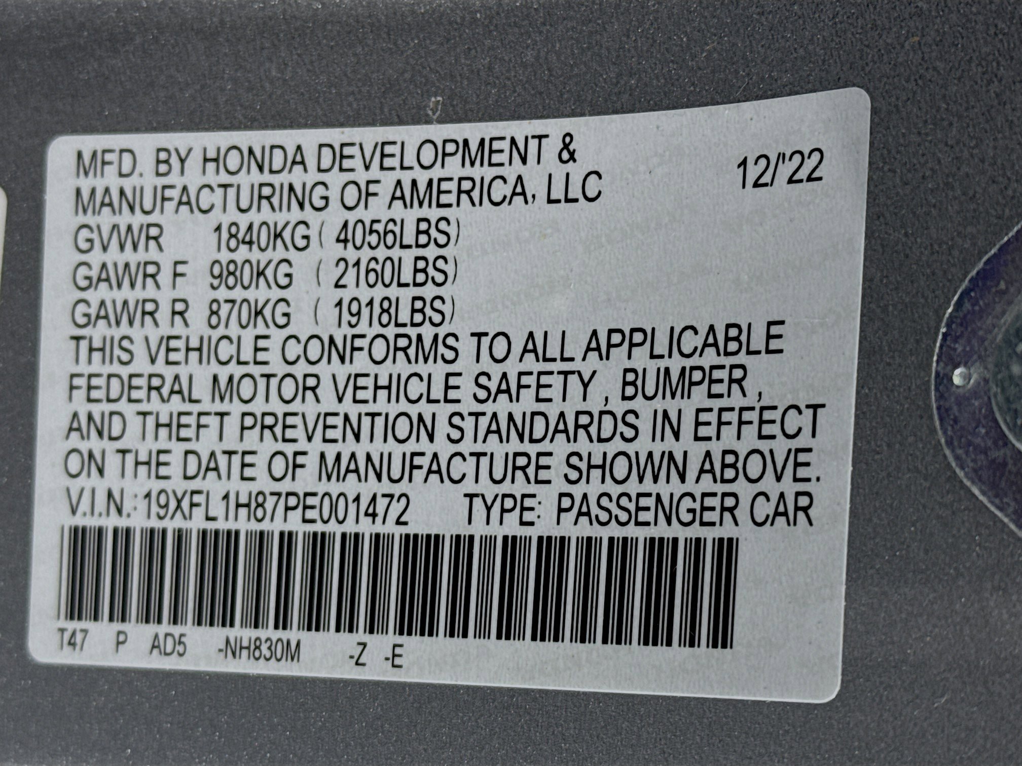Certified 2023 Honda Civic Sport Touring image 33