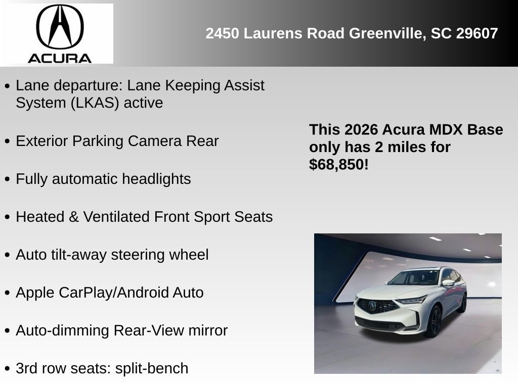 New 2026 Acura MDX w/ Advance Package image 12