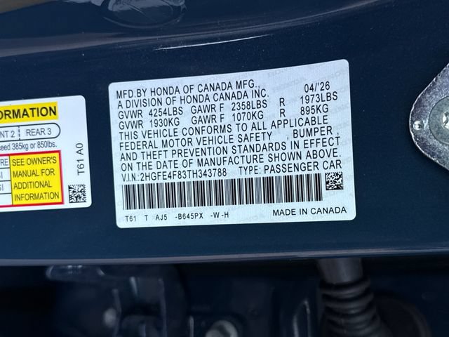 Certified 2026 Honda Civic Sport Touring image 18