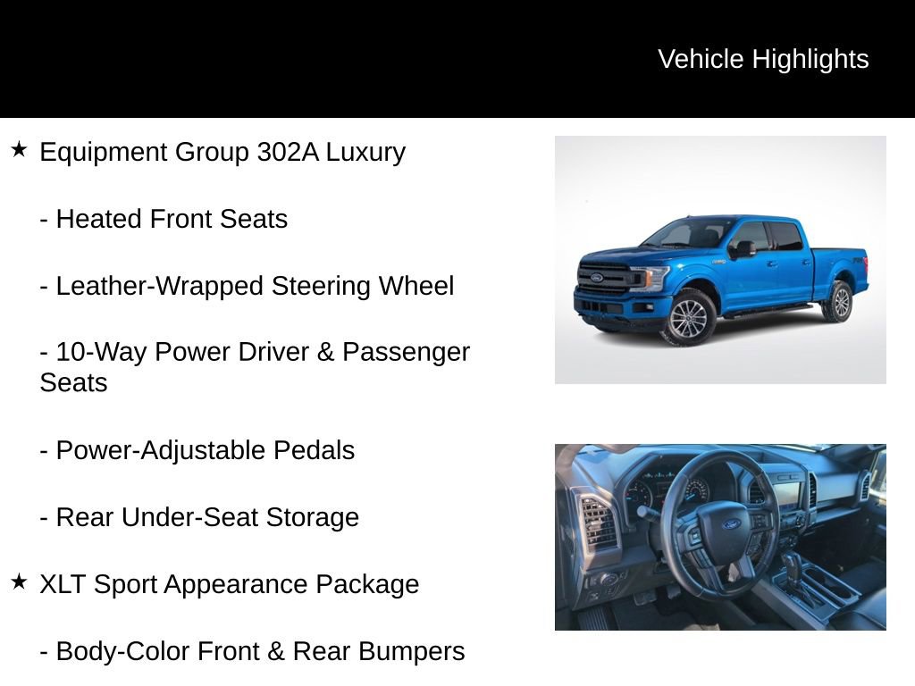 Certified 2020 Ford F150 XLT w/ Equipment Group 302A Luxury image 11