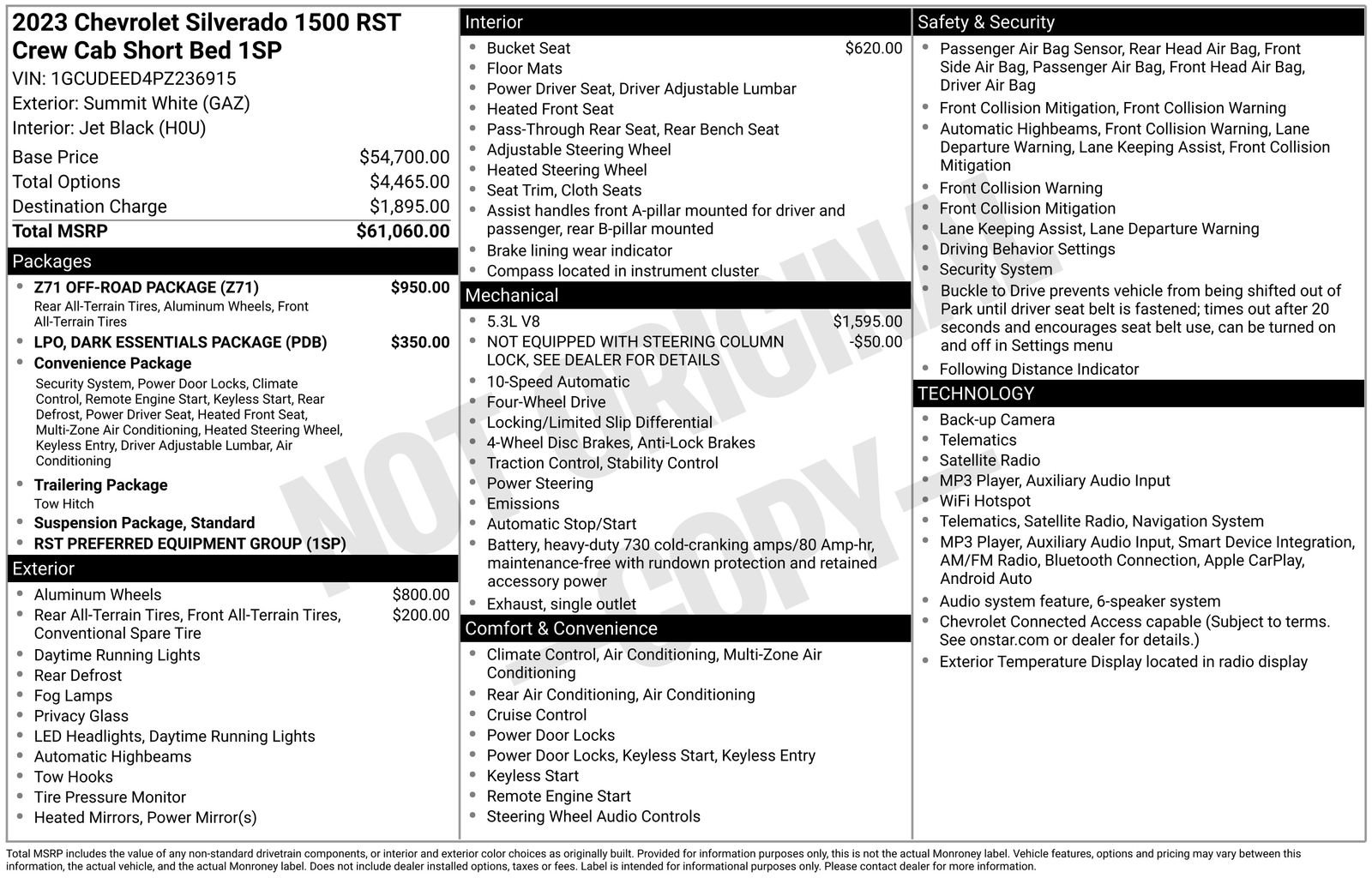 Used 2023 Chevrolet Silverado 1500 RST w/ Z71 Off-Road Package AWD/4WD image 34