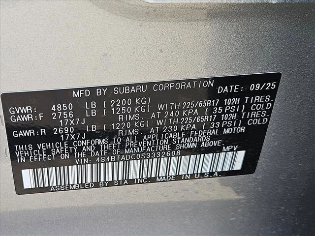 New 2025 Subaru Outback Premium w/ Popular Package #1A image 17