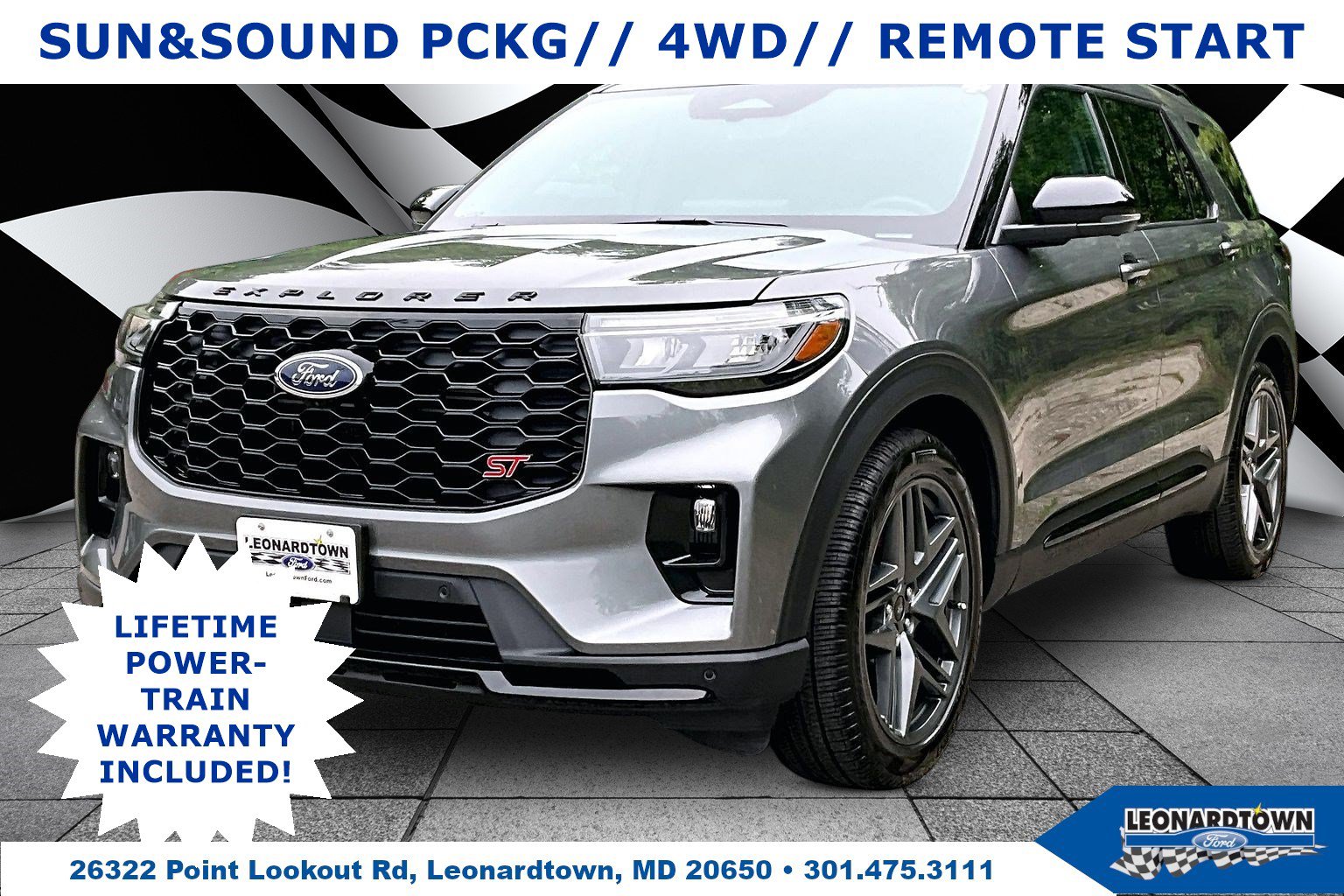 Used 2025 Ford Explorer ST w/ Sun And Sound Package AWD/4WD image 1