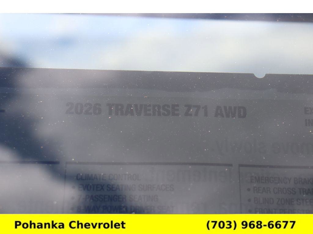New 2026 Chevrolet Traverse Z71 AWD/4WD image 28