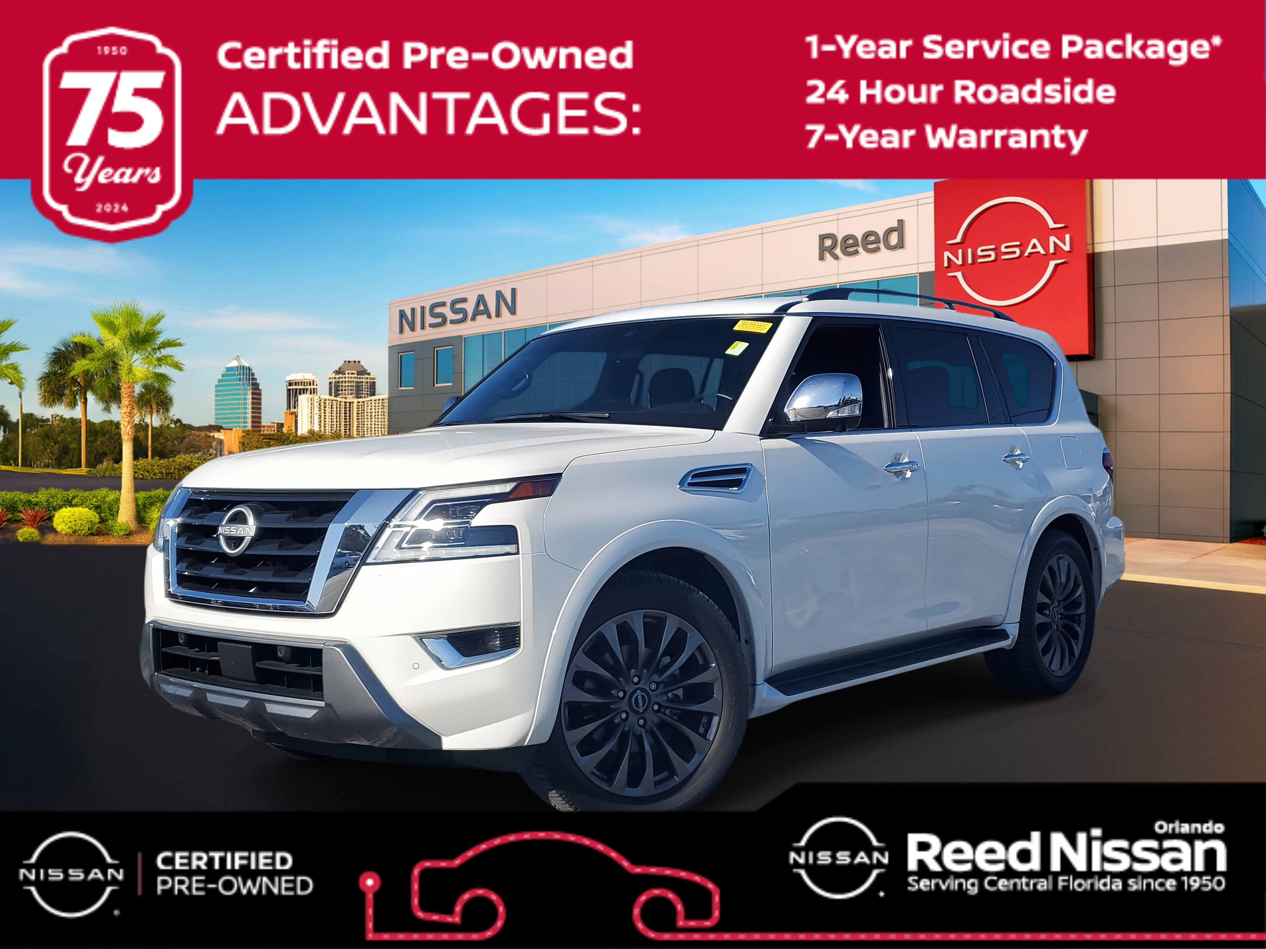 Certified 2024 Nissan Armada Platinum w/ Cargo Package image 1